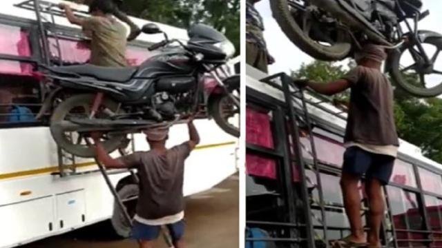 Viral-Video-He-climbed-on-top-of